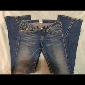 TRUE RELIGION DISCO Low-Rise Flare Jeans